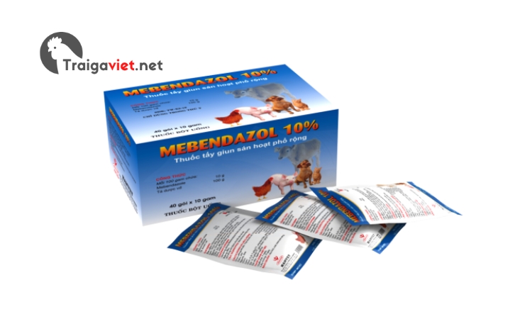 Mebendazol 10% tẩy sạch các loại giun ký sinh